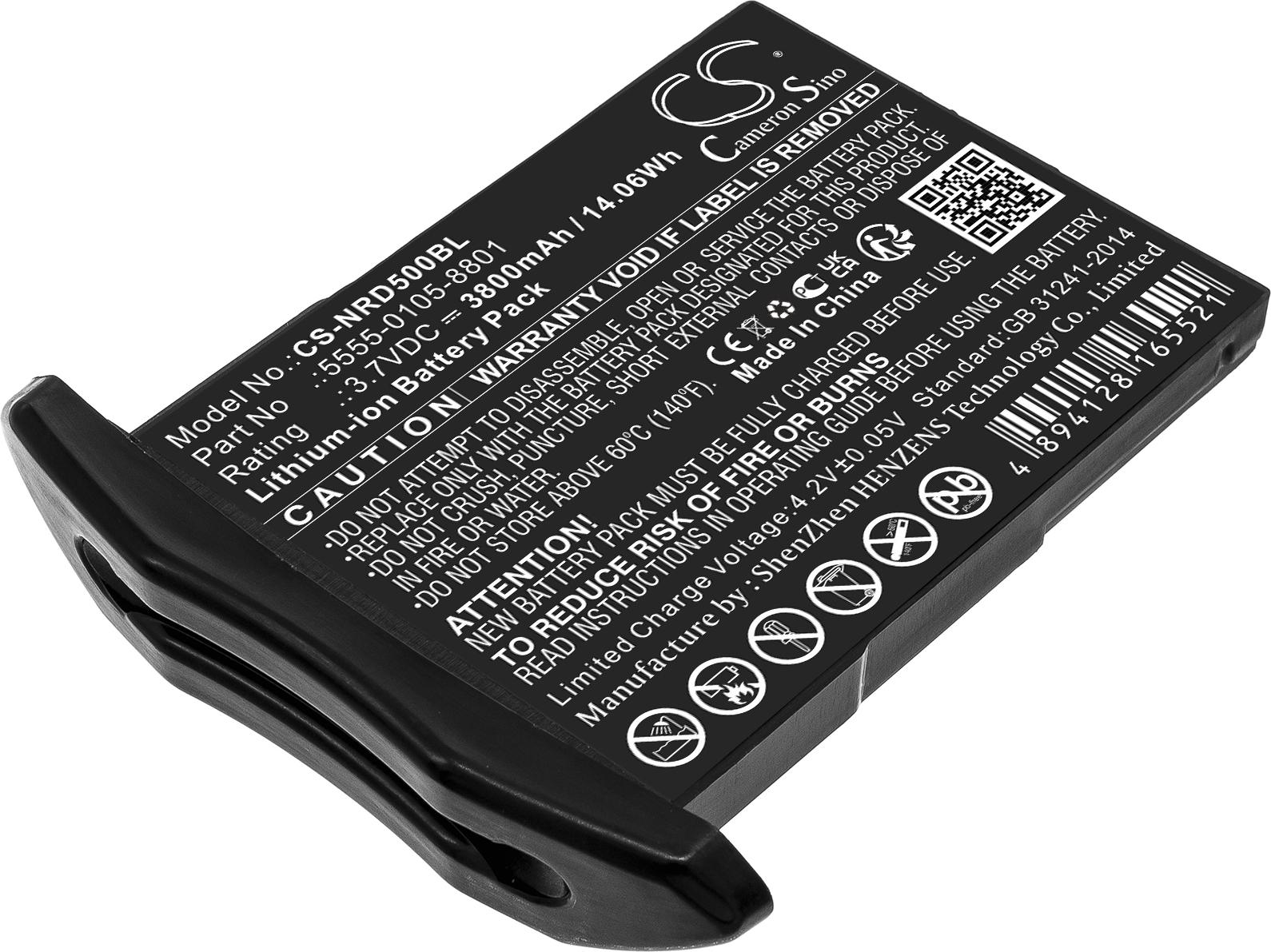 TECHTEK Akku Kompatibel mit [NCR Orderman] NCR Orderman 5 Ersetzt 5555-0105-8801