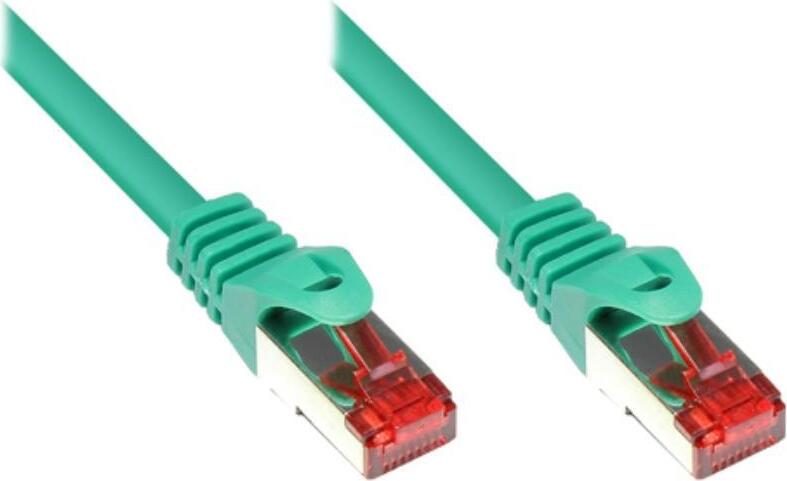 VARIA Group Patchkabel Cat. 6 S/FTP PiMF 25m grün, Gigabit-tauglich