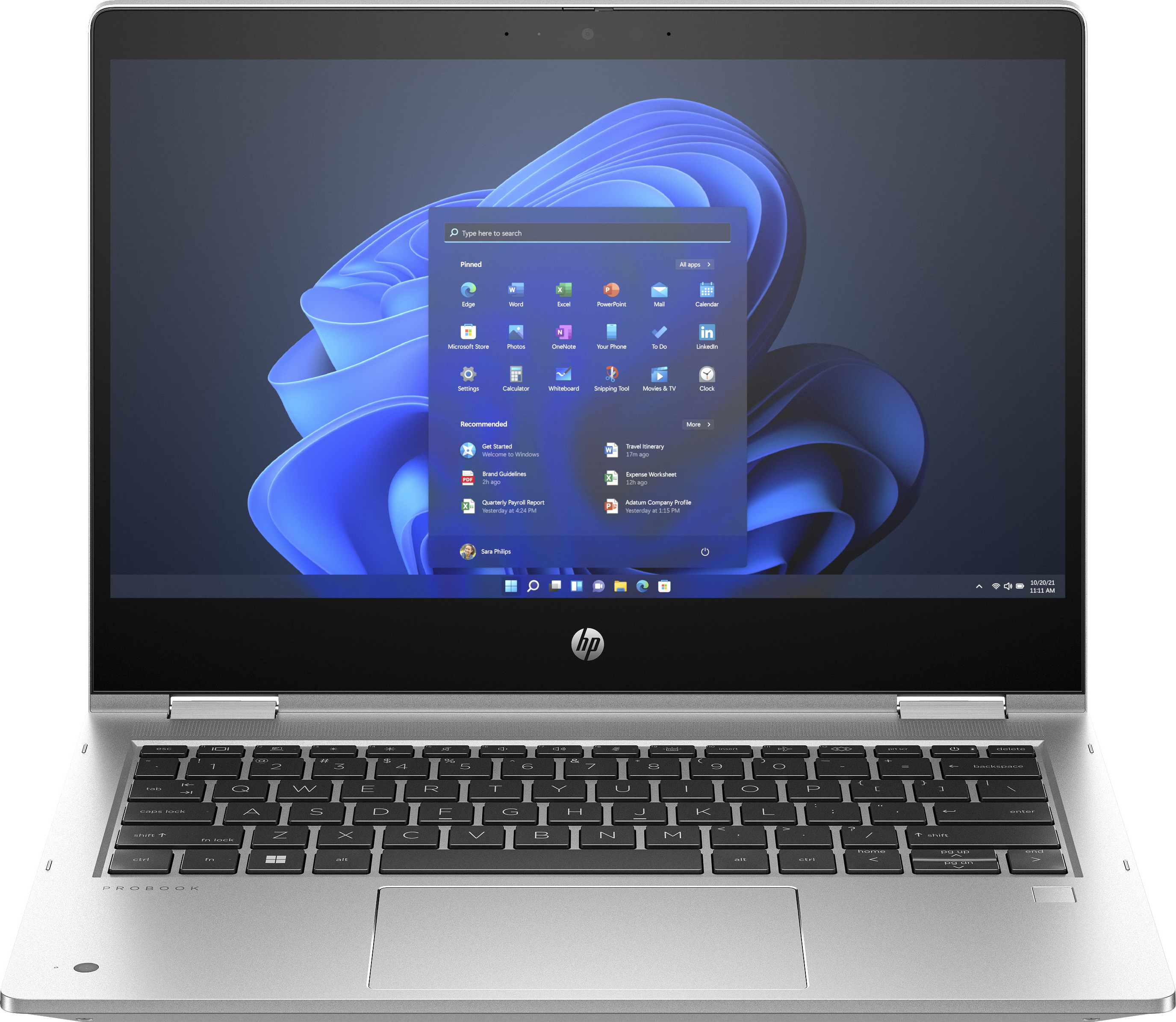 HP Pro x360 435 G10 AMD Ryzen 5 7530U 33.8cm 13.3Zoll FHD BV Touch 1x8GB 256GB/SSD UMA Wi-Fi 6E BT FPR W11P 3J Gar (DE)