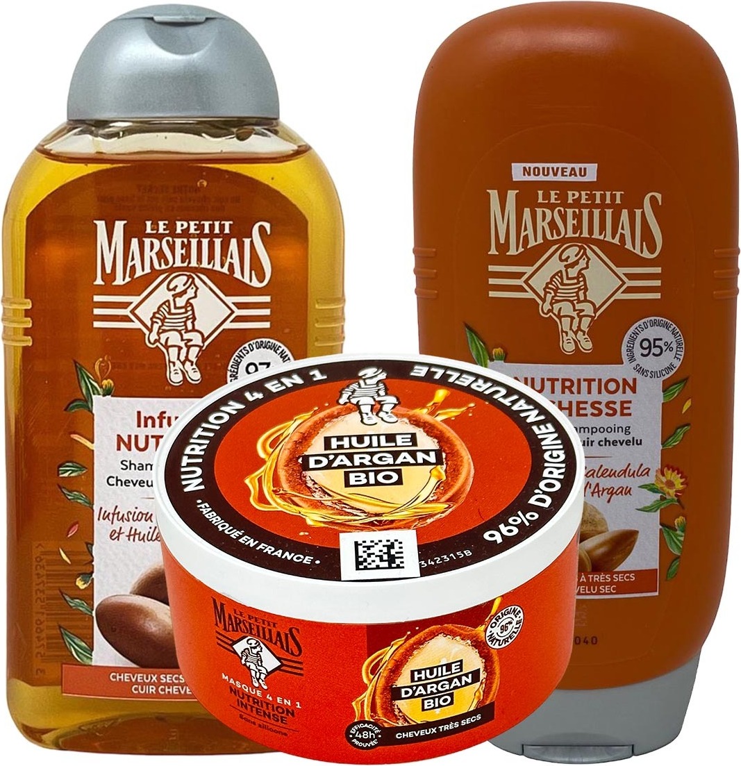 Johnson & Johnson Le Petit Marseillais Haarpflege-Set: Calendula für sehr trockenes Haar 2x250ml