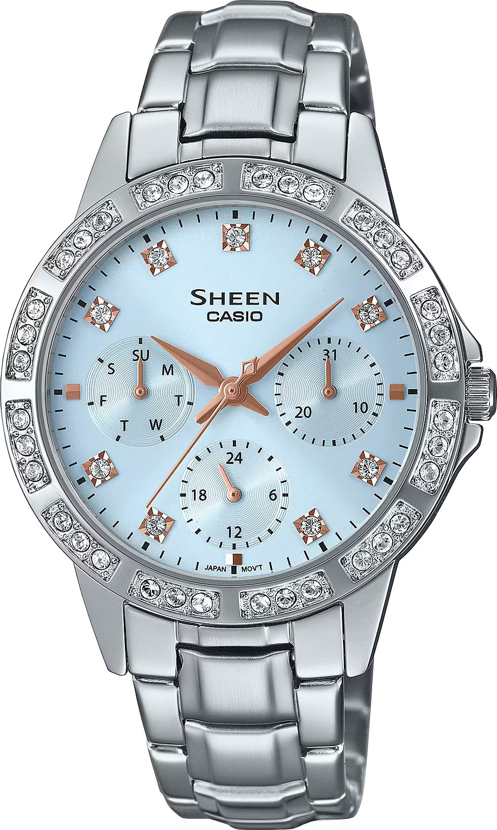 Dámske hodinky Casio s viacerými ciferníkmi 'Sheen' SHE-3517D-2AUEF