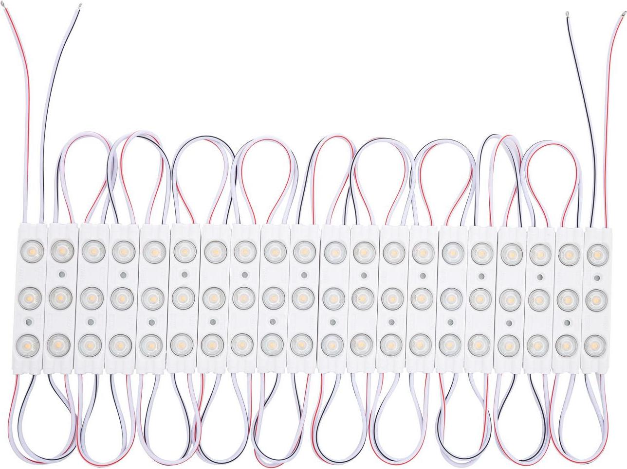 LEDKIA LED-Modul 20 Einheiten 24W IP65 24V DC für Werbeschilder 2.5m 4500K Neutralweiß
