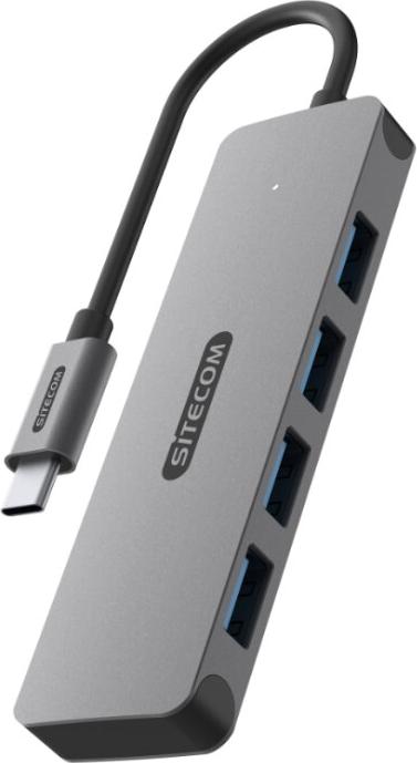 Sitecom CN-5009 Rozbočovač USB 3.2 Gen 1 (3.1 Gen 1) Type-C 5000 Mb/s Čierna, sivá
