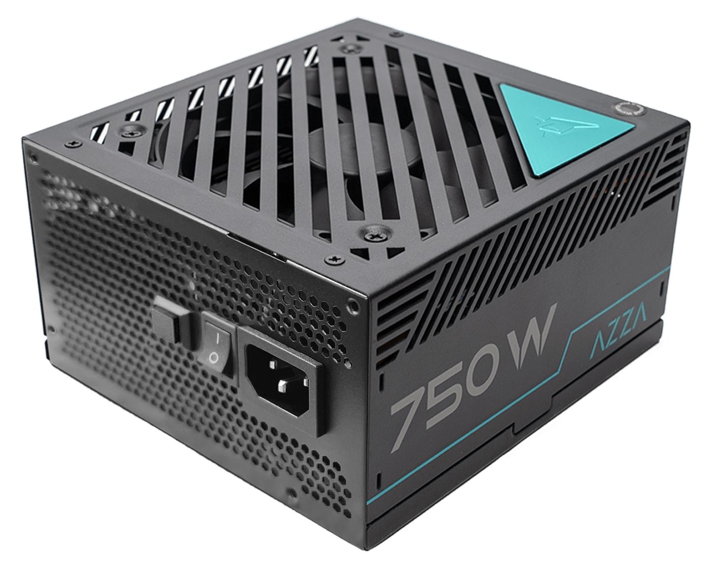 Azza PSAZ-750G, 750 W, 100 - 240 V, Überstrom, Überlastung, Überschreitung der zulässigen Gesamtspannung, Überspannung,..., 20+4 pin ATX, PC, ATX PSAZ-750G(ATX3.1)