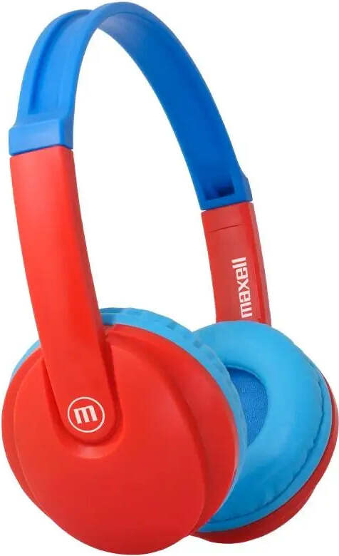 Detské Bluetooth slúchadlá Maxell KIDZ HP-BT350, malé rozmery, červeno/modré