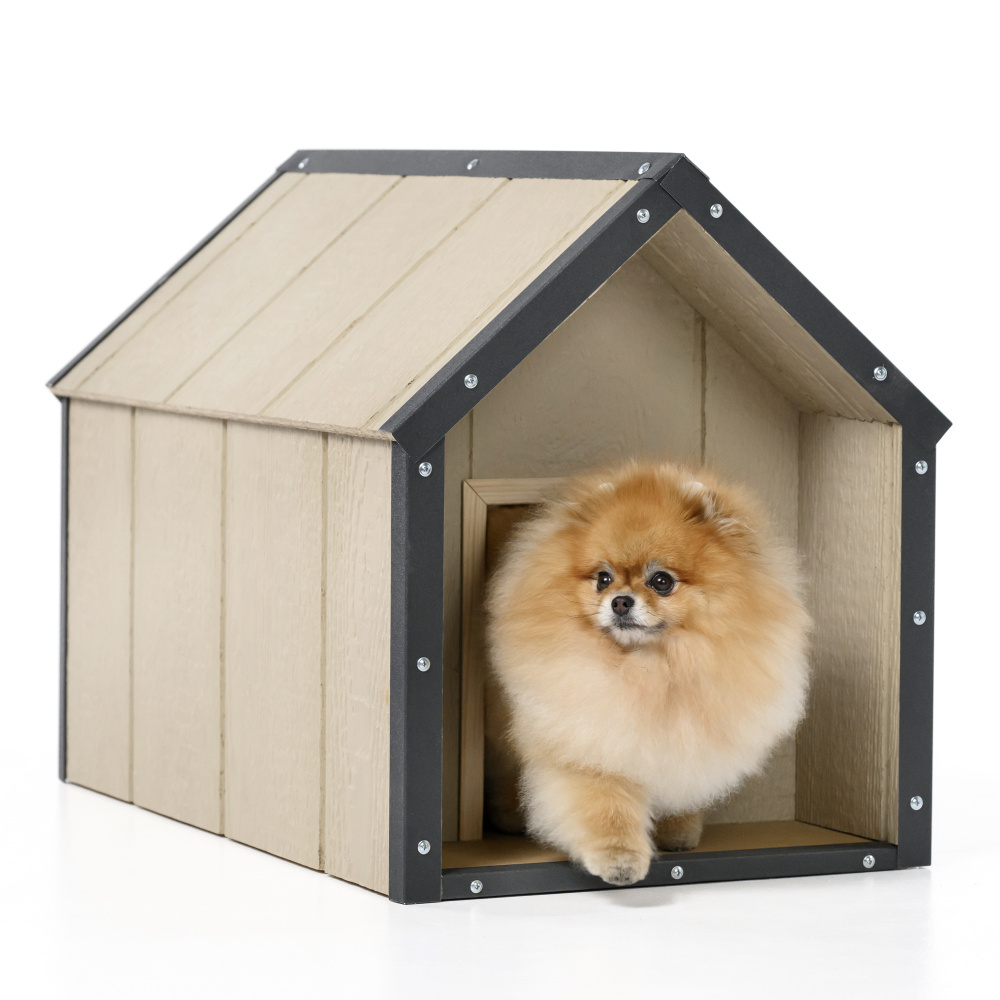 LP SmartSide Hundehütte - 48 x 74 x H58cm, Größe S - TIMBELA M970-1