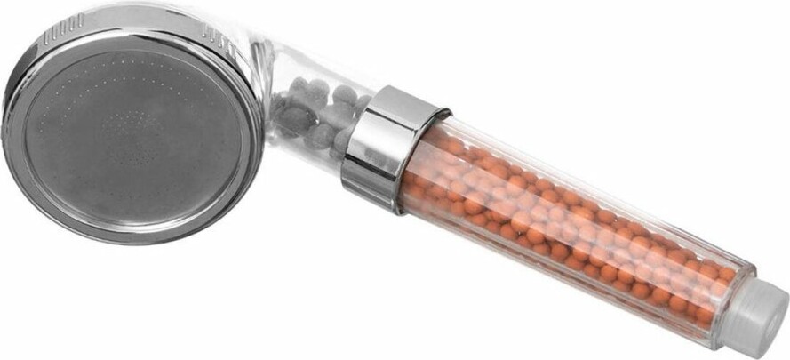 Duschkopf 5five Simply Smart Durchsichtig ABS Verchromt Ø 7,9 x 7,5 x 24,5 cm Mineral- und Heilsteine S7909746