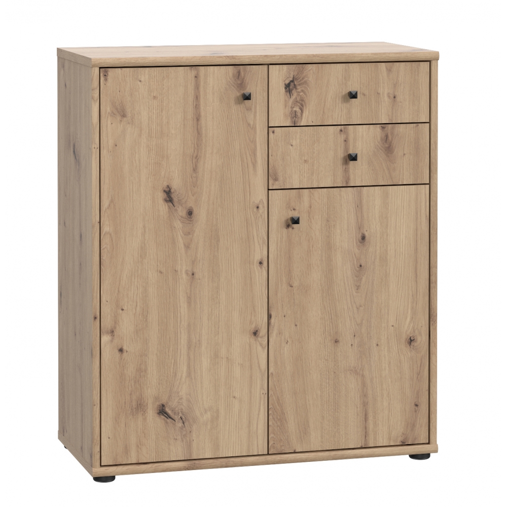 Kommode 2-türig T2KK50 TEMPRA von Forte Artisan Oak T2KK50-D78