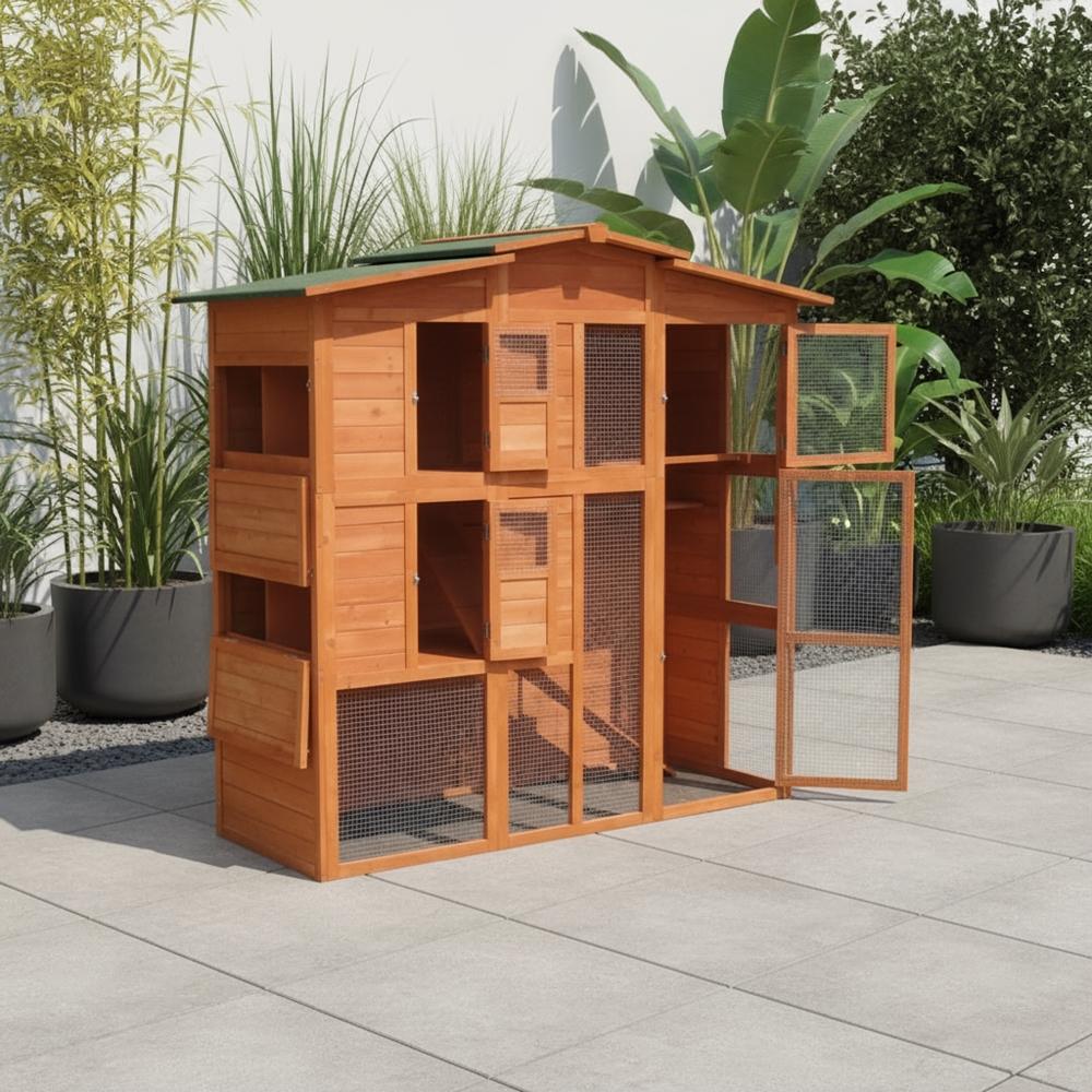 Hühnerstall Hasenstall Kaninchenstall Freilauf Holz Käfig Stall Hasenkäfig Haus