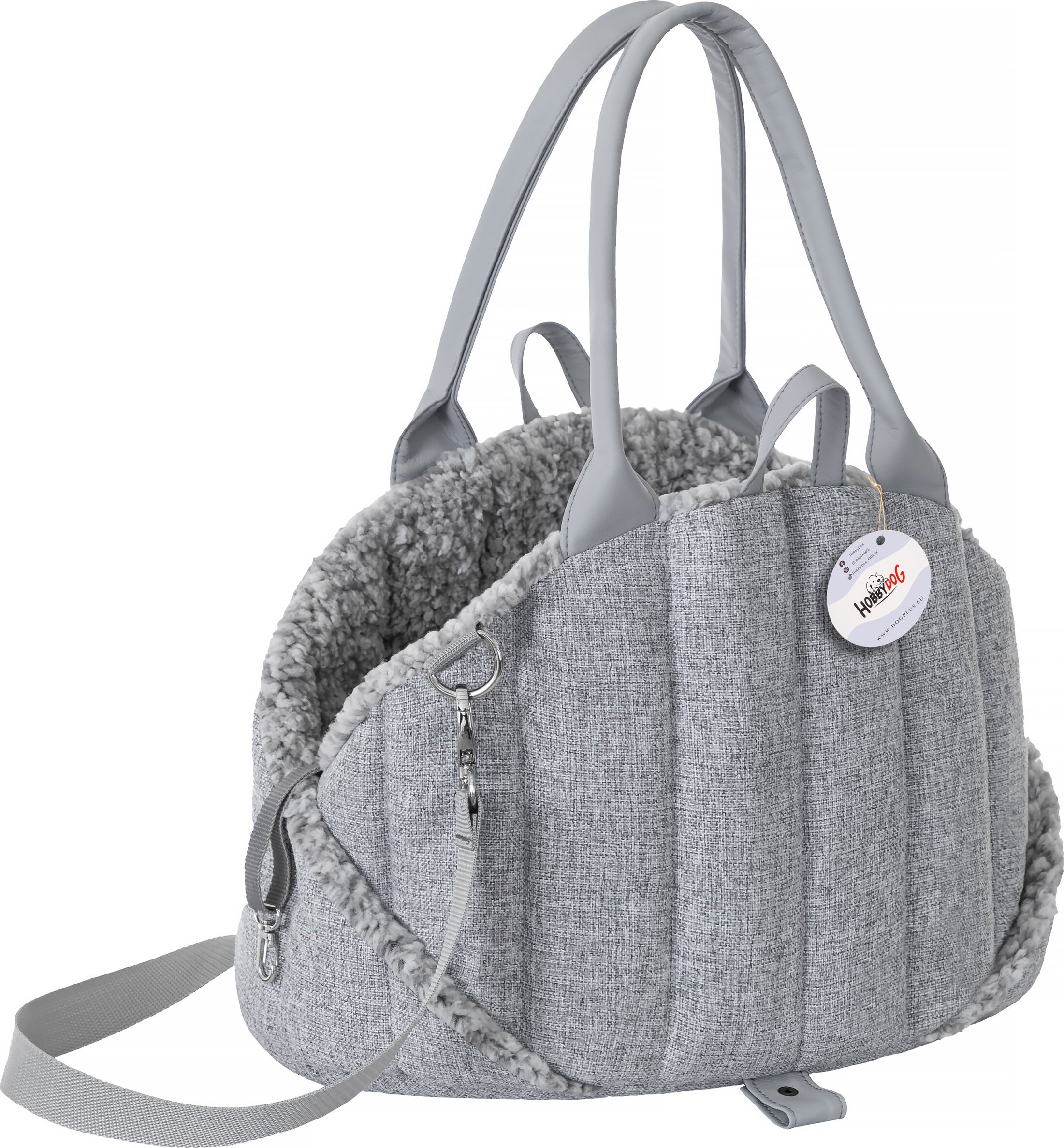 TexCorp Hundetasche, Tragetuch, Tragetasche, Haustier, Transporttasche, Höhenverstellbar, Hundezubehör, Transportbox, Reise, 38x24x28 cm, Asche Inari R1 SSRPOP8