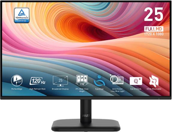MSI PRO MP251L E2, 62,2 cm (24.5"), 1920 x 1080 px, Full HD, LED, 4 ms, Čierna