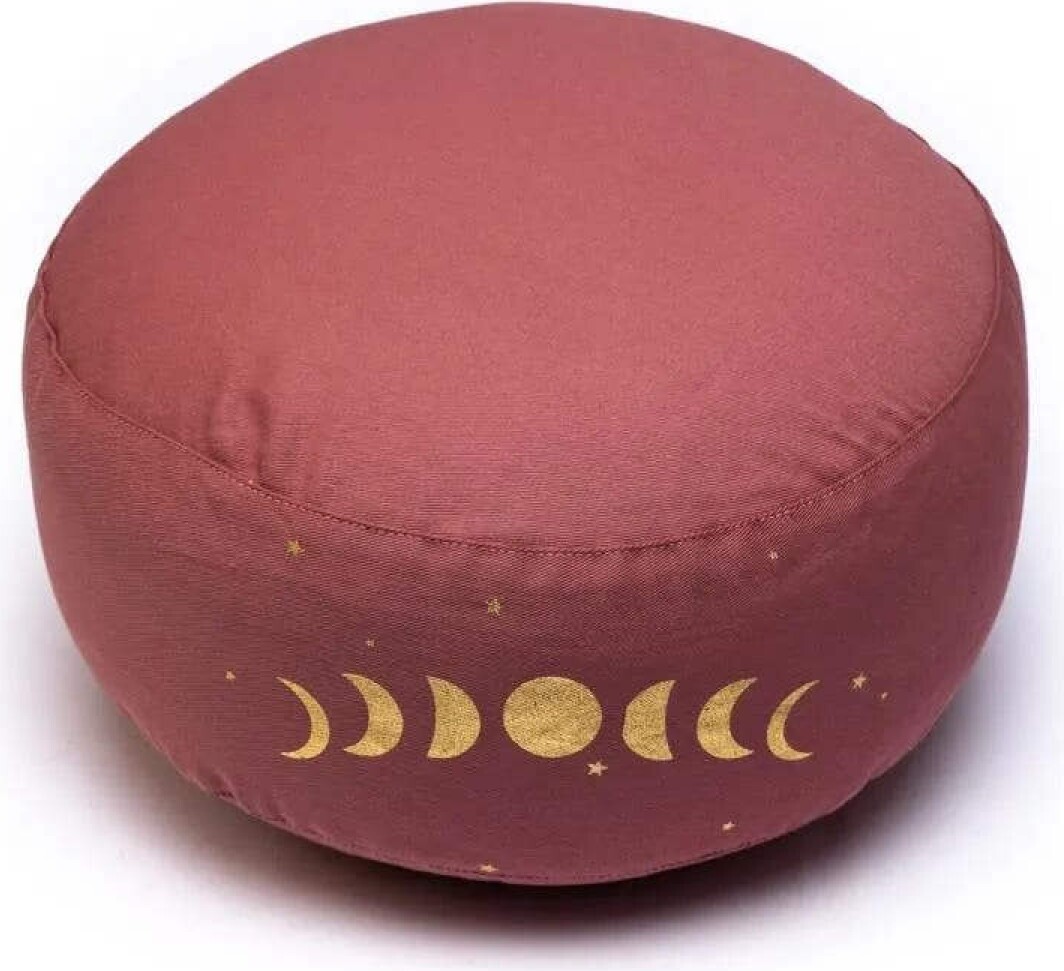 Bahadra Meditationskissen Mondphasen Baumwolle BIO (OCS) -- 33x17cm; ±2300g