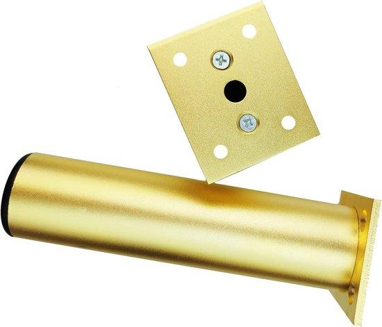 Famanu Möbelbeine 80MM Gold - Metallbeine für Möbel - Tischbeine - Schrankbeine SHSHOP