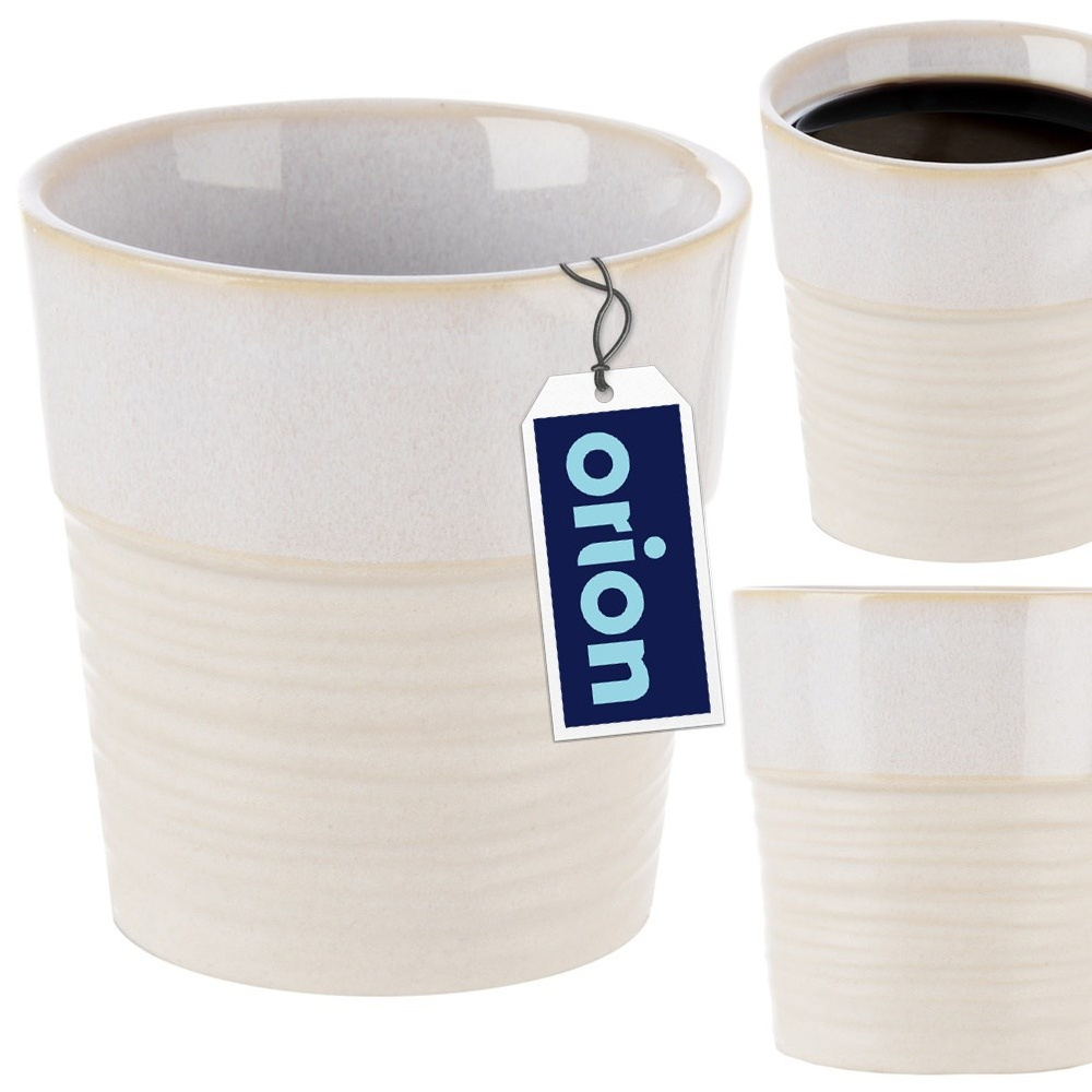 Orion Espressobecher Espressotasse Espresso Kaffeebecher aus Steinzeug 80 ml