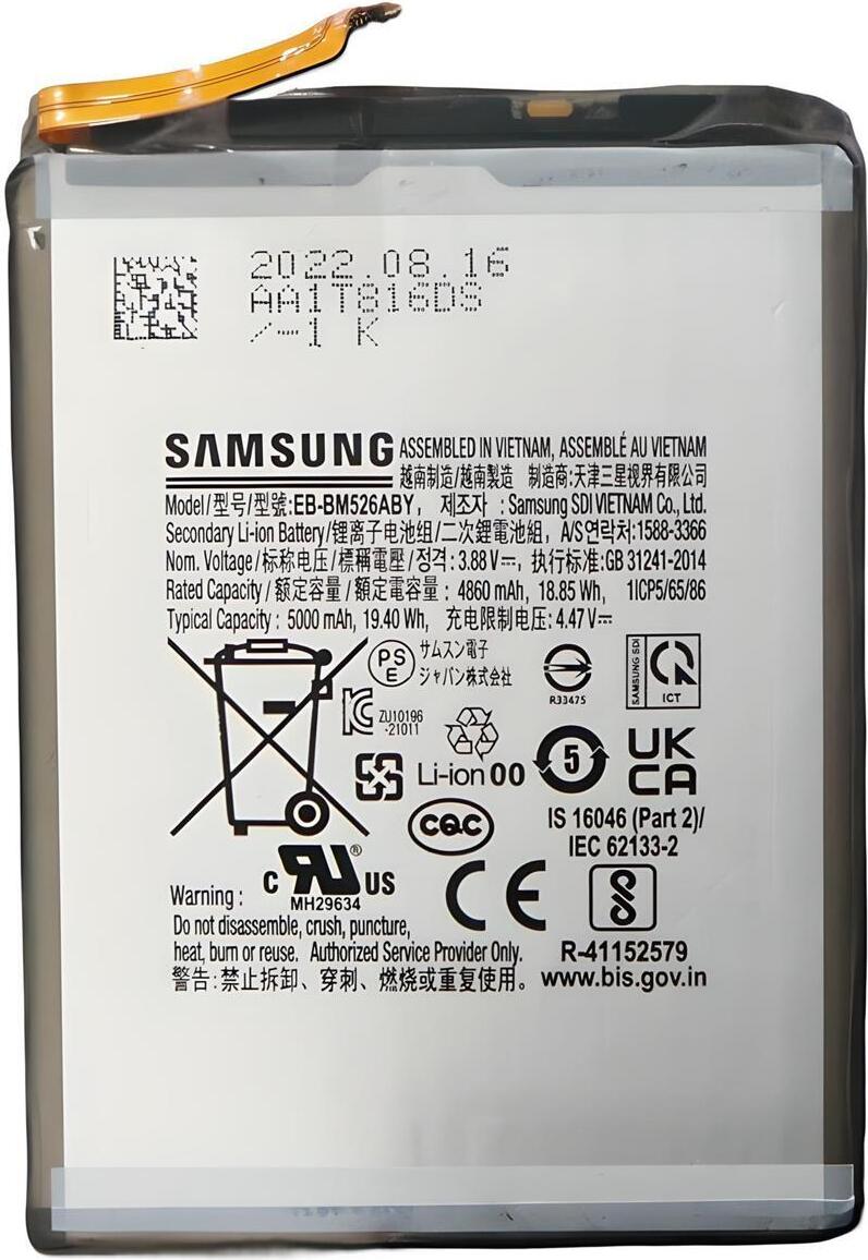 Originálny Samsung Galaxy M52 A23 A73 Akku EB-BM526ABY 5000mAh