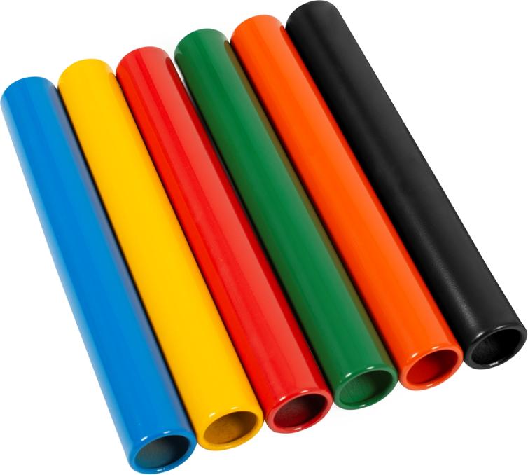 Megaform Aluminium Staffelstäbe Set - 6 Farben - Sportspielzeug M221312