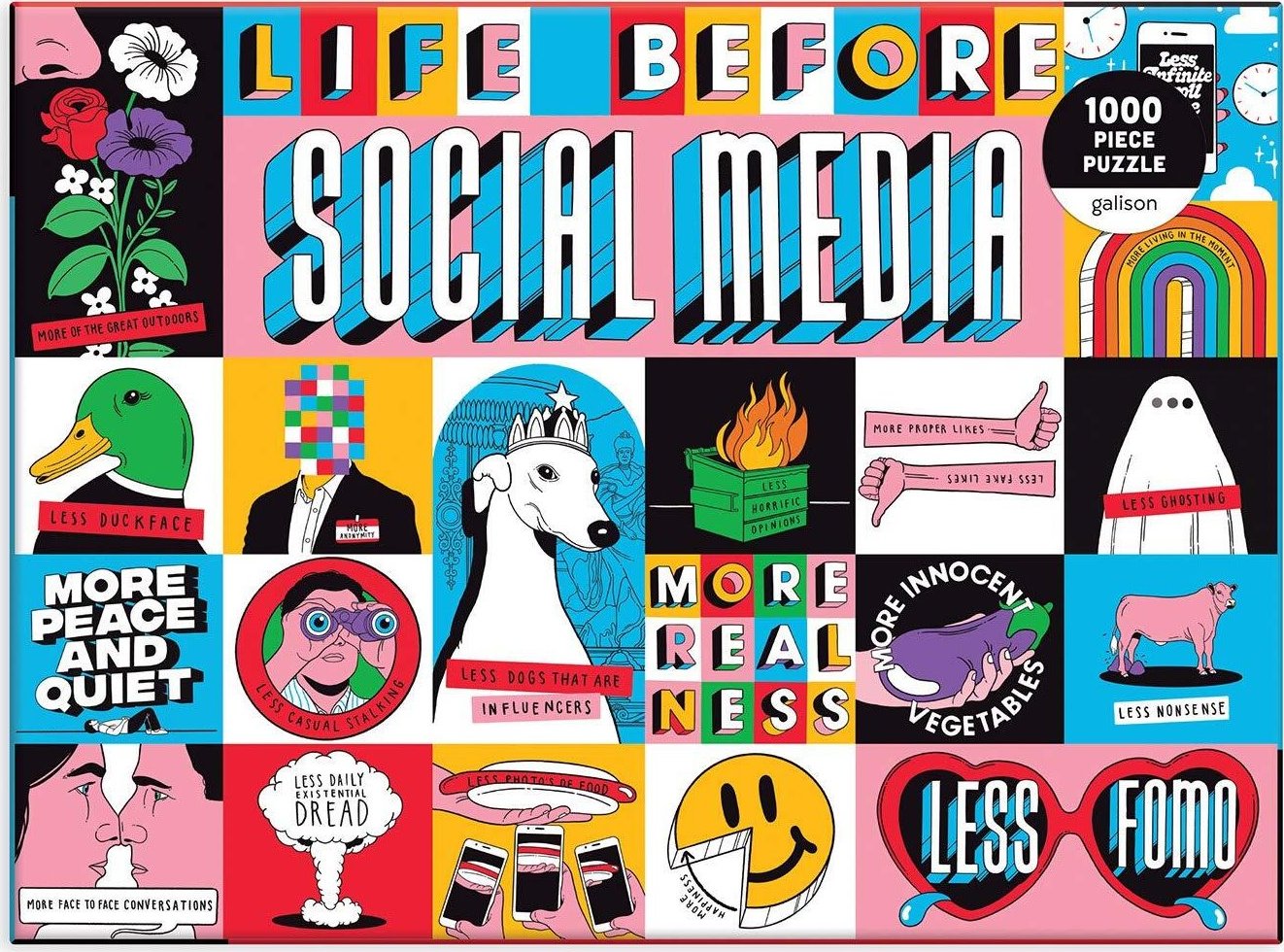 Life Before Social Media 1000 Piece Puzzle
