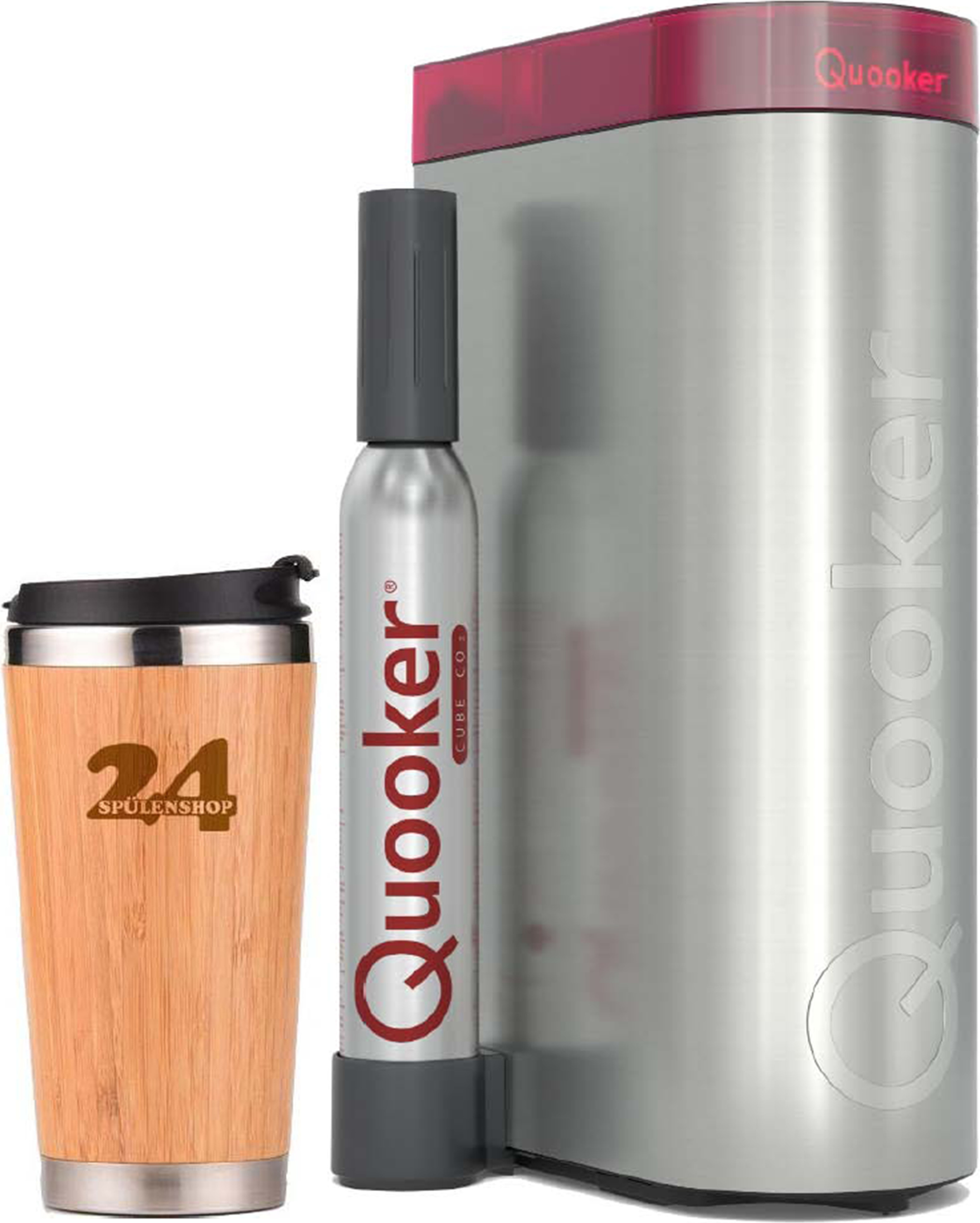 "QUOOKER Küchenarmatur QUOOKER CUBE 2 Nachrüst-Set (CUBE 2)" Cube Einheit zum kombinieren mit einem bestehenden Quooker System + Thermobecher