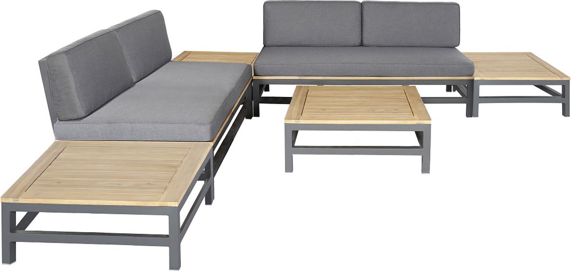 Modulare Premium Garten Ecklounge-Set Betis 6-tlg. - & Flexibilität