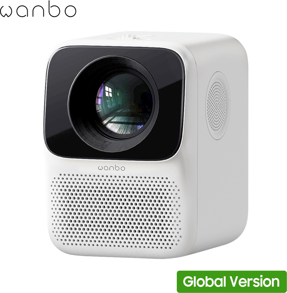 Globálna verzia Wanbo Smart Projector T2 MAX LCD projektor 1080P Vertikálna korekcia lichobežníkového skreslenia HDM rozhranie USB port Prenosný mini projektor pre domáce kino