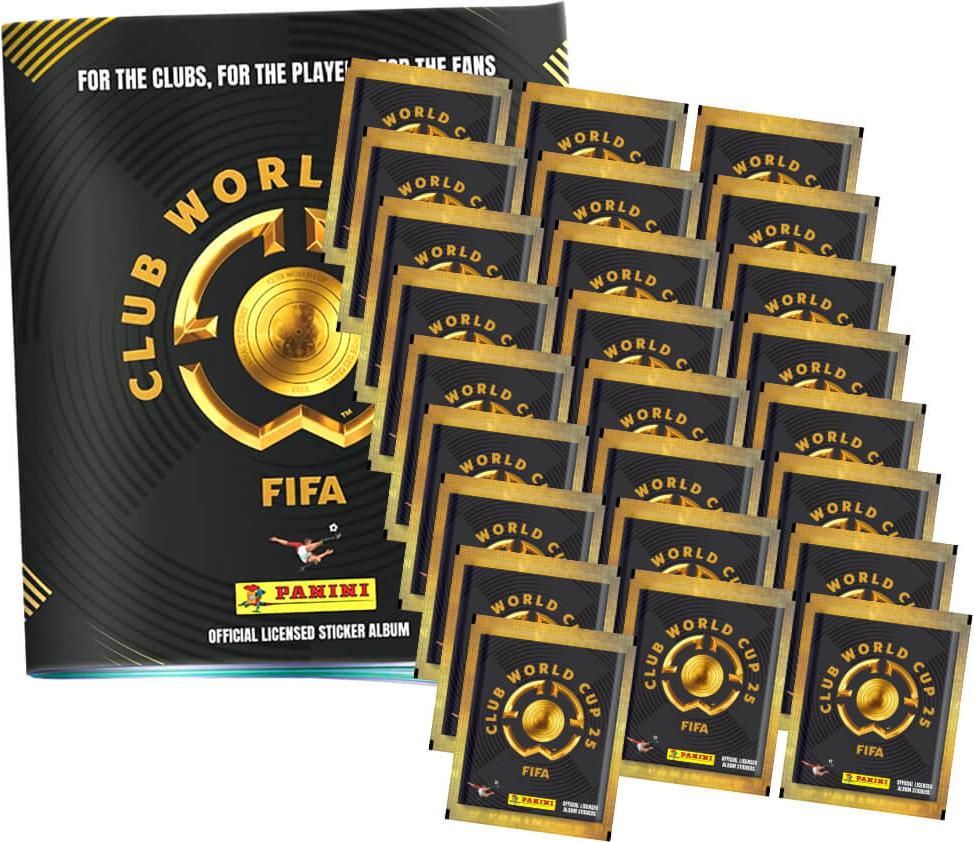 Panini Fifa Club World Cup 2025 Sticker - WM Sammelsticker - 1 Album + 25 Tüten