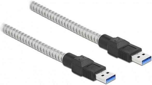 Delock USB 3.2 Gen 1 Typ-A zu Typ-A Kabel mit Metallmantel 0,5m 86774