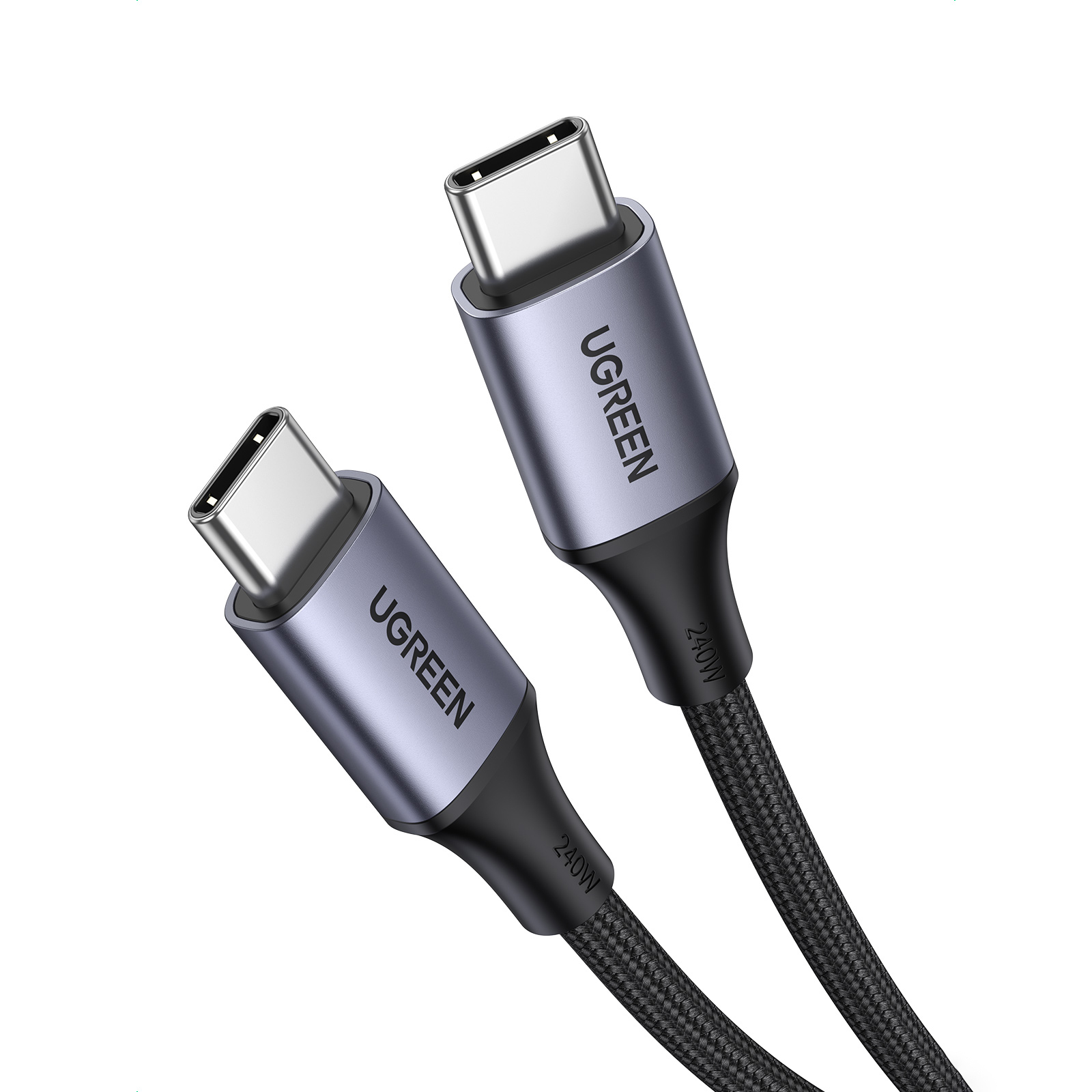 UGREEN 15311, kábel USB-C na USB-C, 1 m, sivý