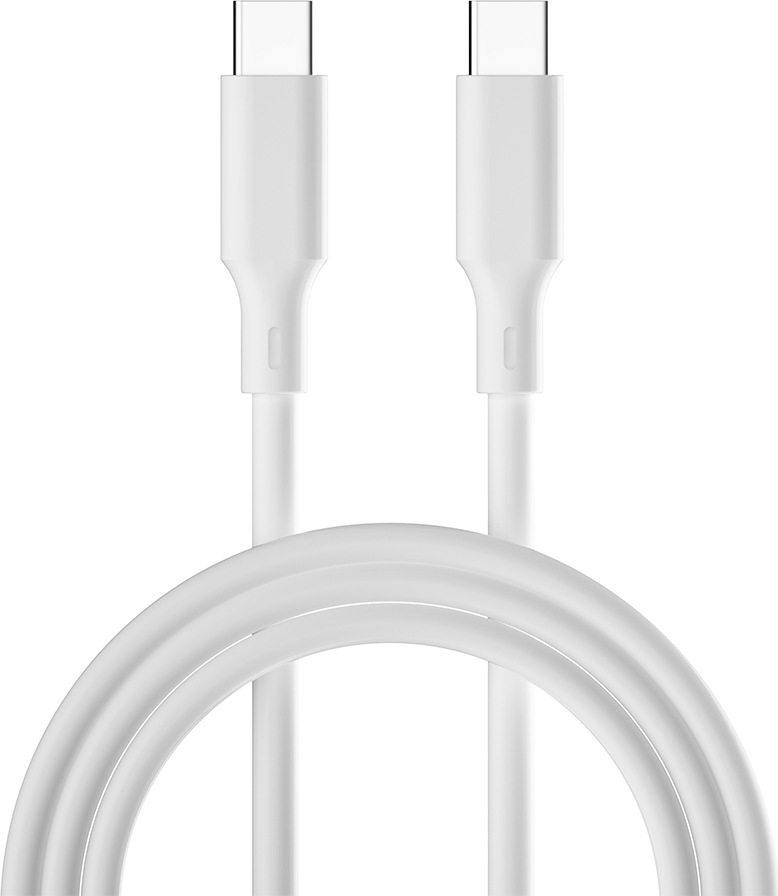 Forever Recycling USB-C-zu-USB-C-Kabel 1,5 m 3A USB-Kabel weiß