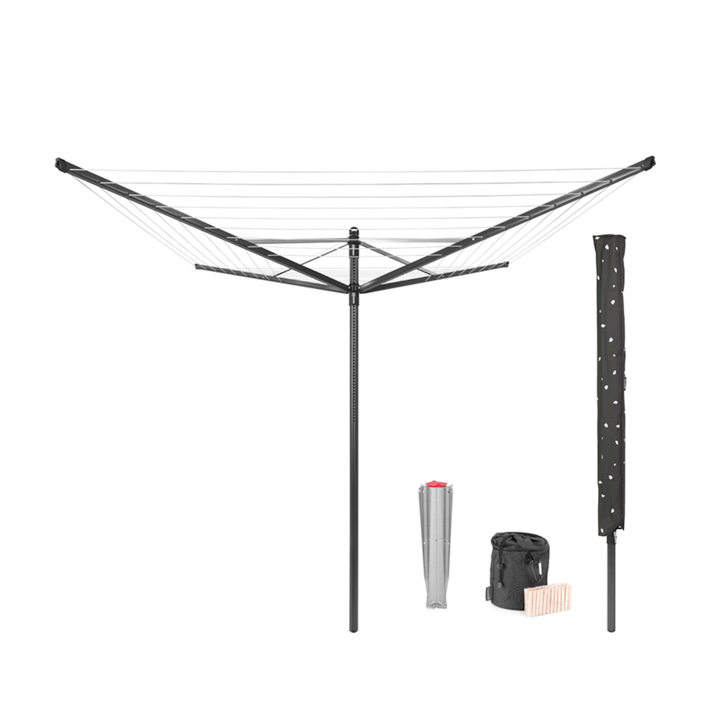 Wäschespinne Garten Wäschetrockner Wäscheständer Schutzhülle BRABANTIA 50 mb 290503