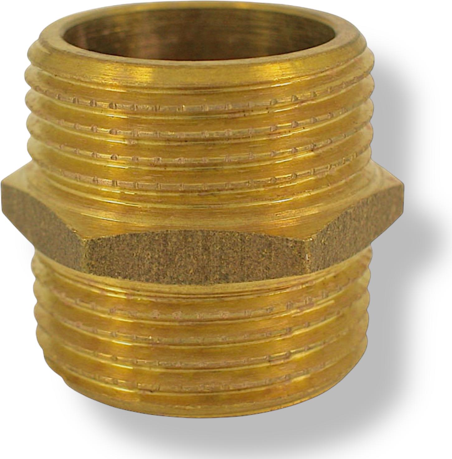 Messing-Doppelnippel 26/34 Mm – 1 Zoll Außengewinde, BSP, Sechskant, Für Heizung, Wasser, Bewässerung – CW617N Qualität