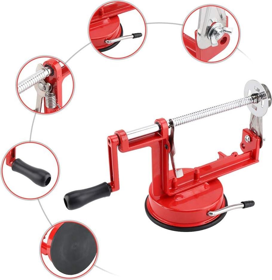 Markenlos Fruchtschneider-Entkerner-und-Kartoffelschneider-Spiralschneider-Edelstahl-Gemüseschneider-Maschine-für-Früchte-Kartoffeln-Tornado-Chips