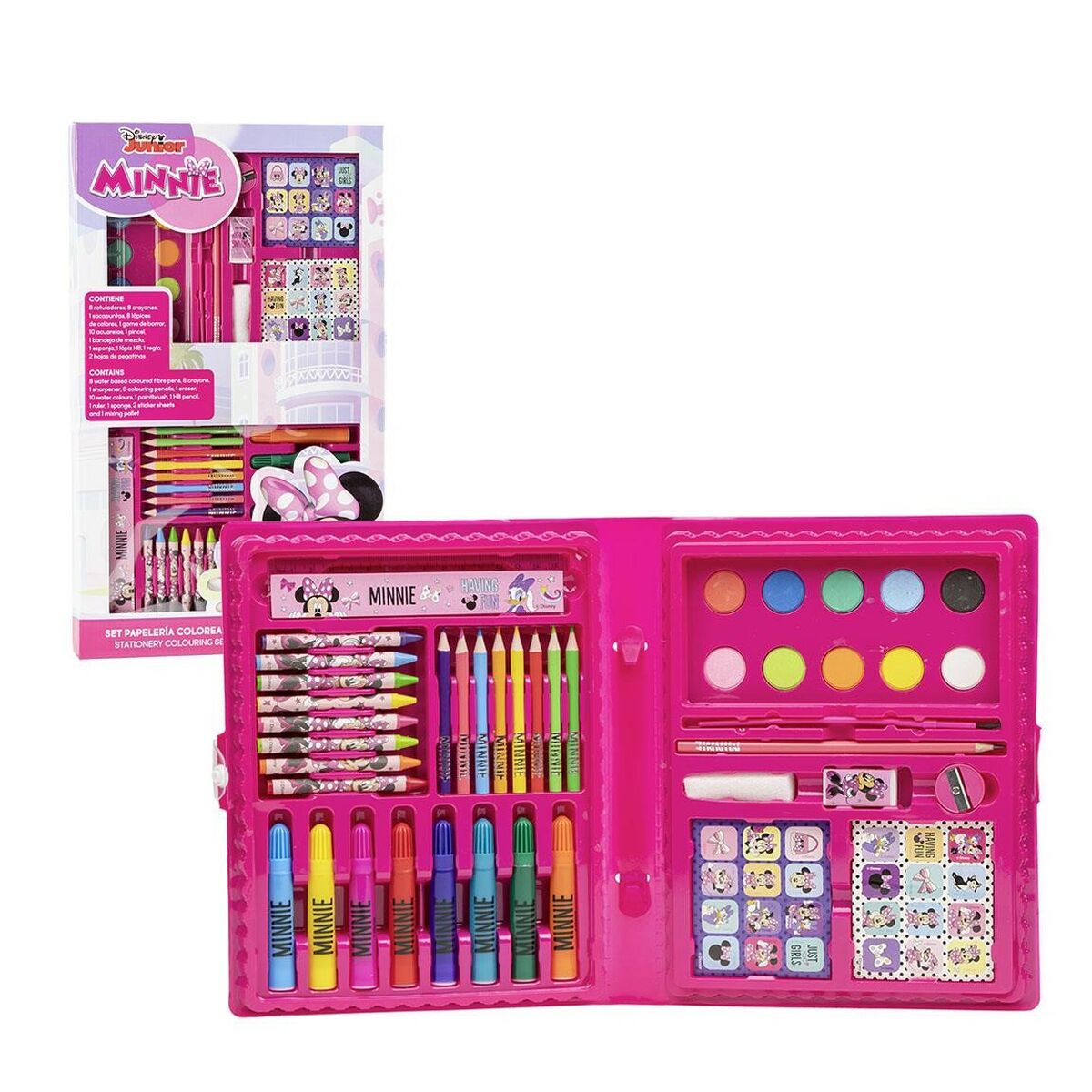 Disney Papierwaren-Set Minnie Mouse Aktentasche Rosa CRD-662