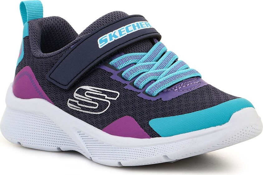 Dievčenské tenisky Skechers MICROSPEC BRIGHT RETROS sivé, veľkosť 32 (302348L)