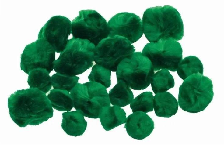 Brewis Pompony puszyste zielone 24szt