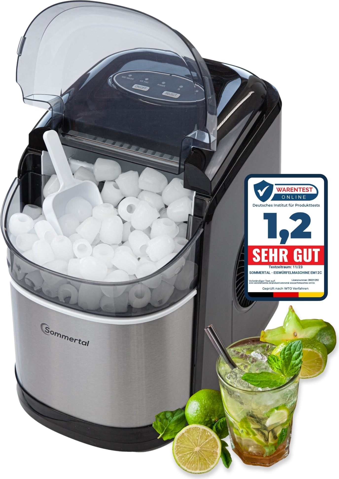 Sommertal Eiswürfelmaschine EM12C Ice Maker Kaufland.de