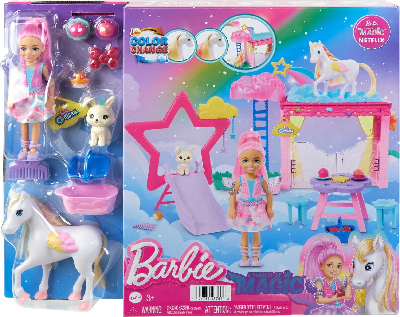 Barbie magisches Spielset Puppe Zubehör buntes Spielzeug 4583101