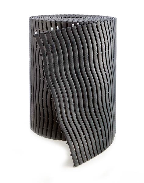 Eliga Bodenmatte im Rollenformat 100x58cm graphit grau 85482