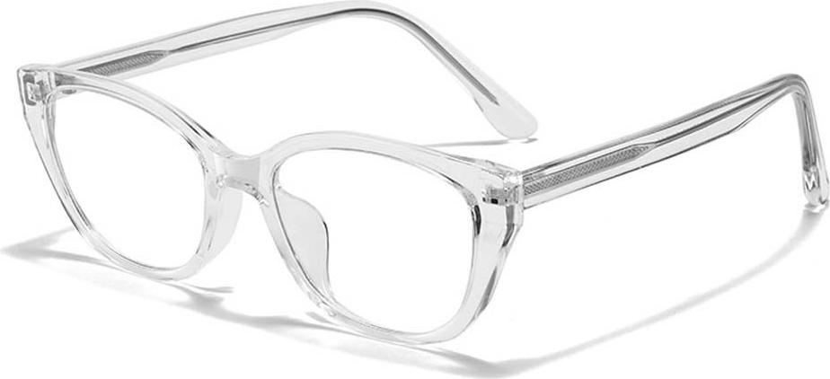 INF Katze Augen Blaulichtfilter Brille TR90 PC Material Retro Stil Uni 1 Stück Transparent 389551