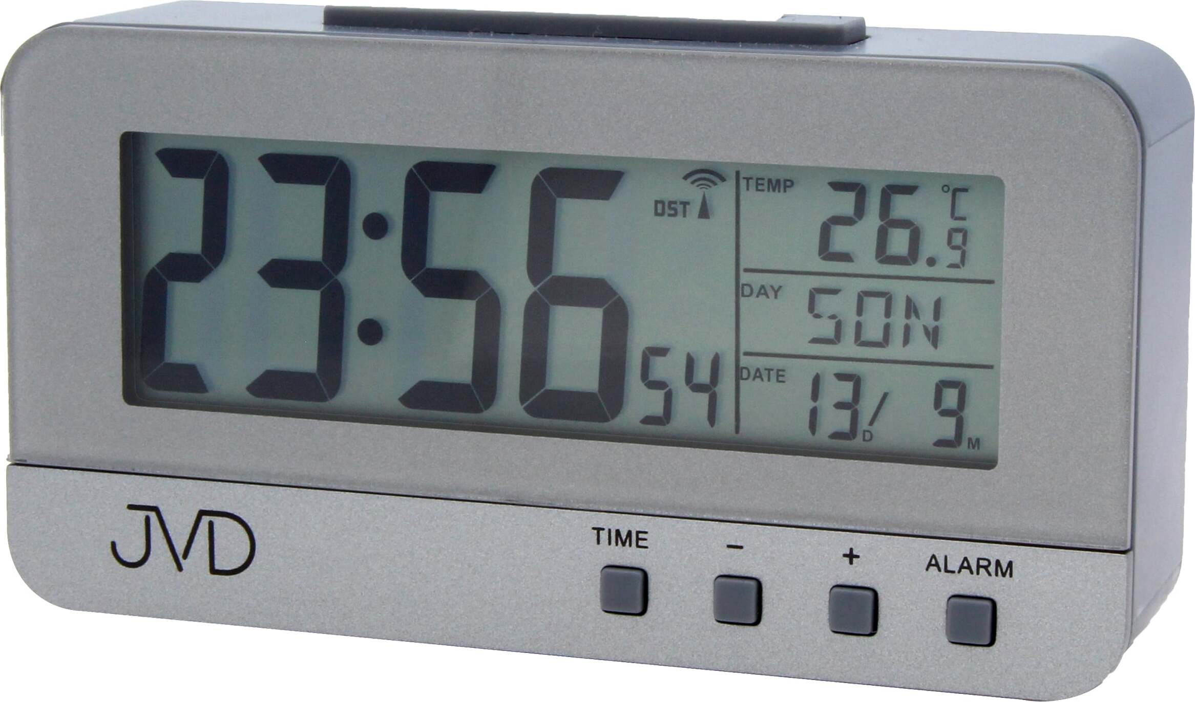 Funkgesteuerter Digitalwecker JVD RB91, 10cm