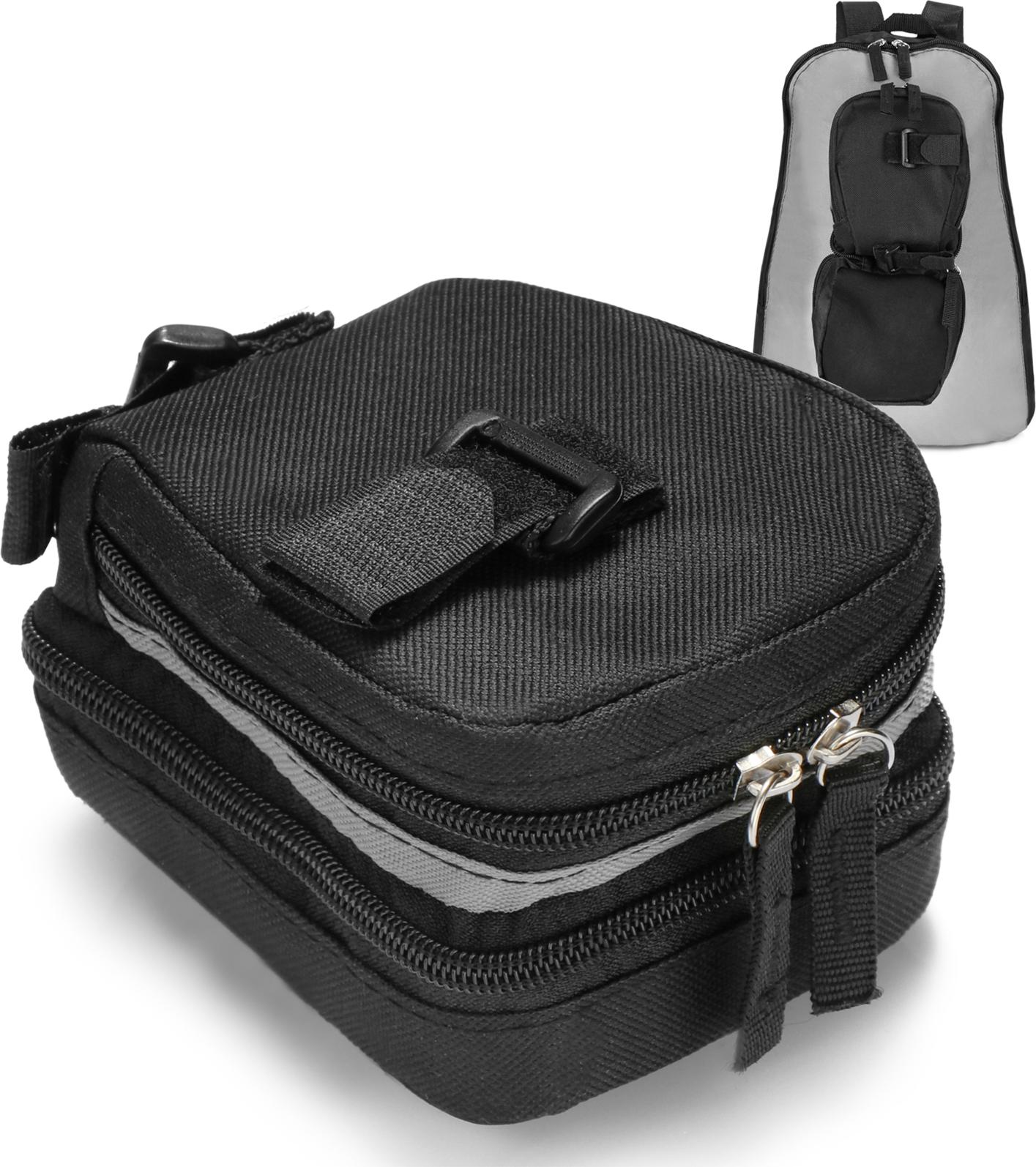 com-four® Satteltasche für Fahrrad - Fahrrad-Satteltasche mit Rucksack-Funktion - 2in1 Fahrradtasche Sattel für MTB, Rennrad, Citybike CF12548
