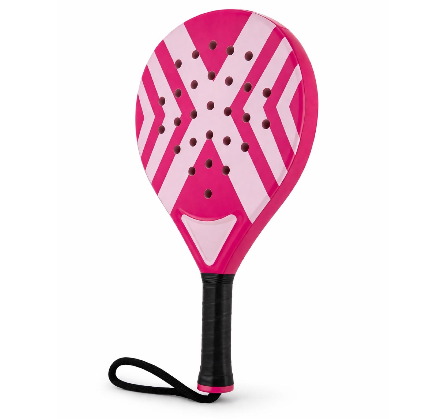 TK Gruppe Padel Schläger Padelschläger Set für Anfänger & Fortgeschrittene – Tennis Schläger Erwachsene Profi Racket (Pink)