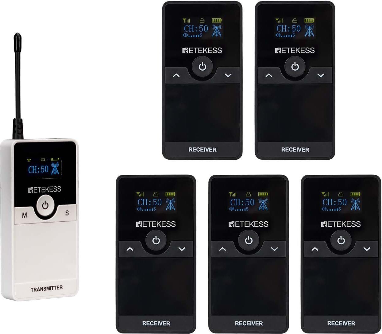 Sistema Di Guida Turistica Senza Fili Retekess TT116 - Microfono Con Ricevitori Per Tour - Foto 8