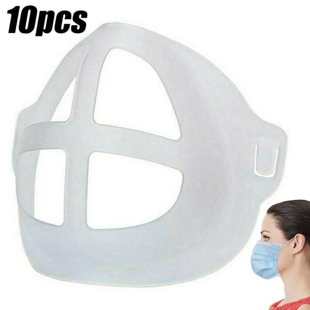 1/10x 3D Maskenhalterung Gesichtsschutz Innerer Stützrahmen Mehr Platz Zum Atmen 