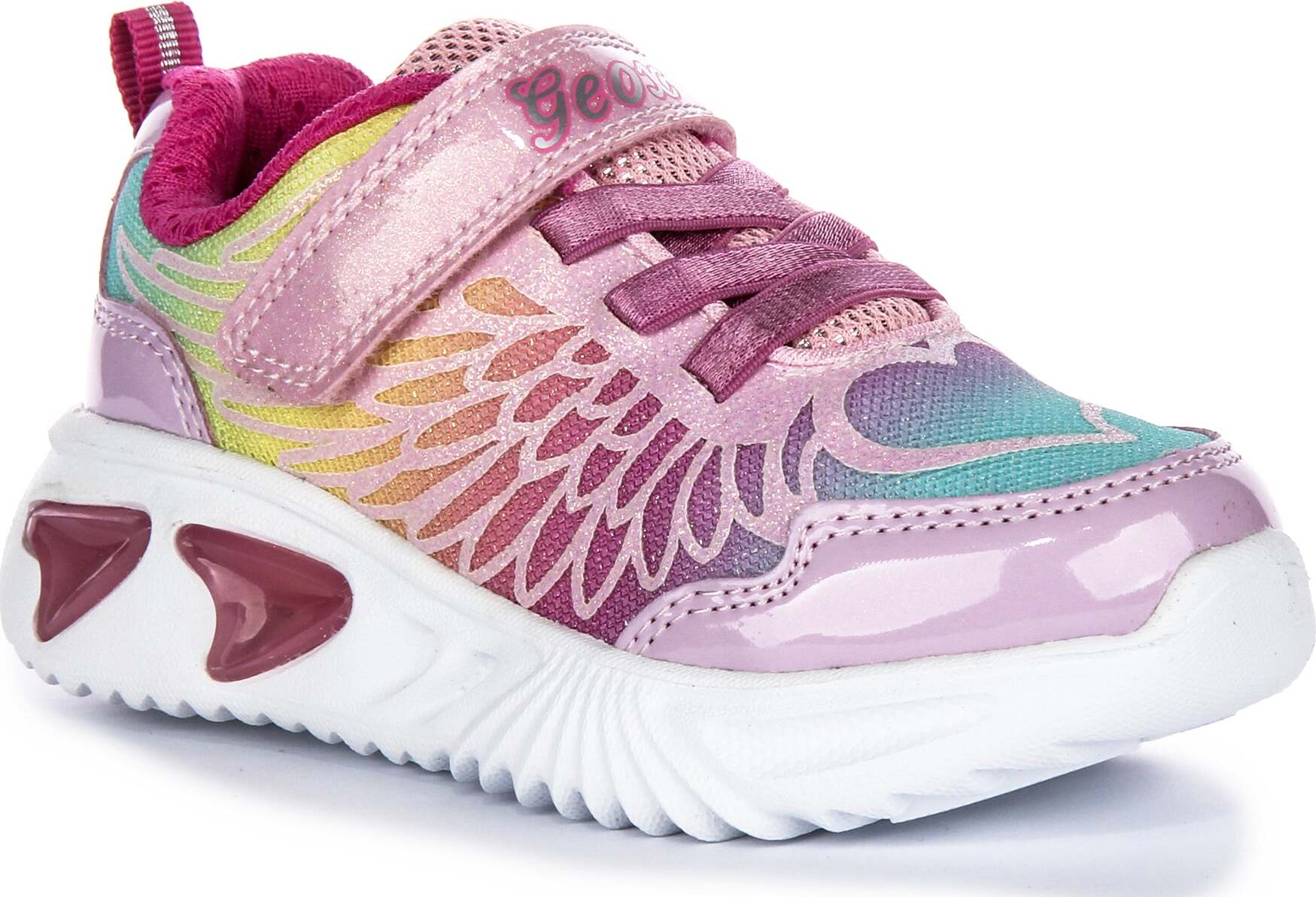 Geox J Assister G. A In Pinkmulti For Kids – 1.5 UK - 34 EU - 3 US / Pinkmulti