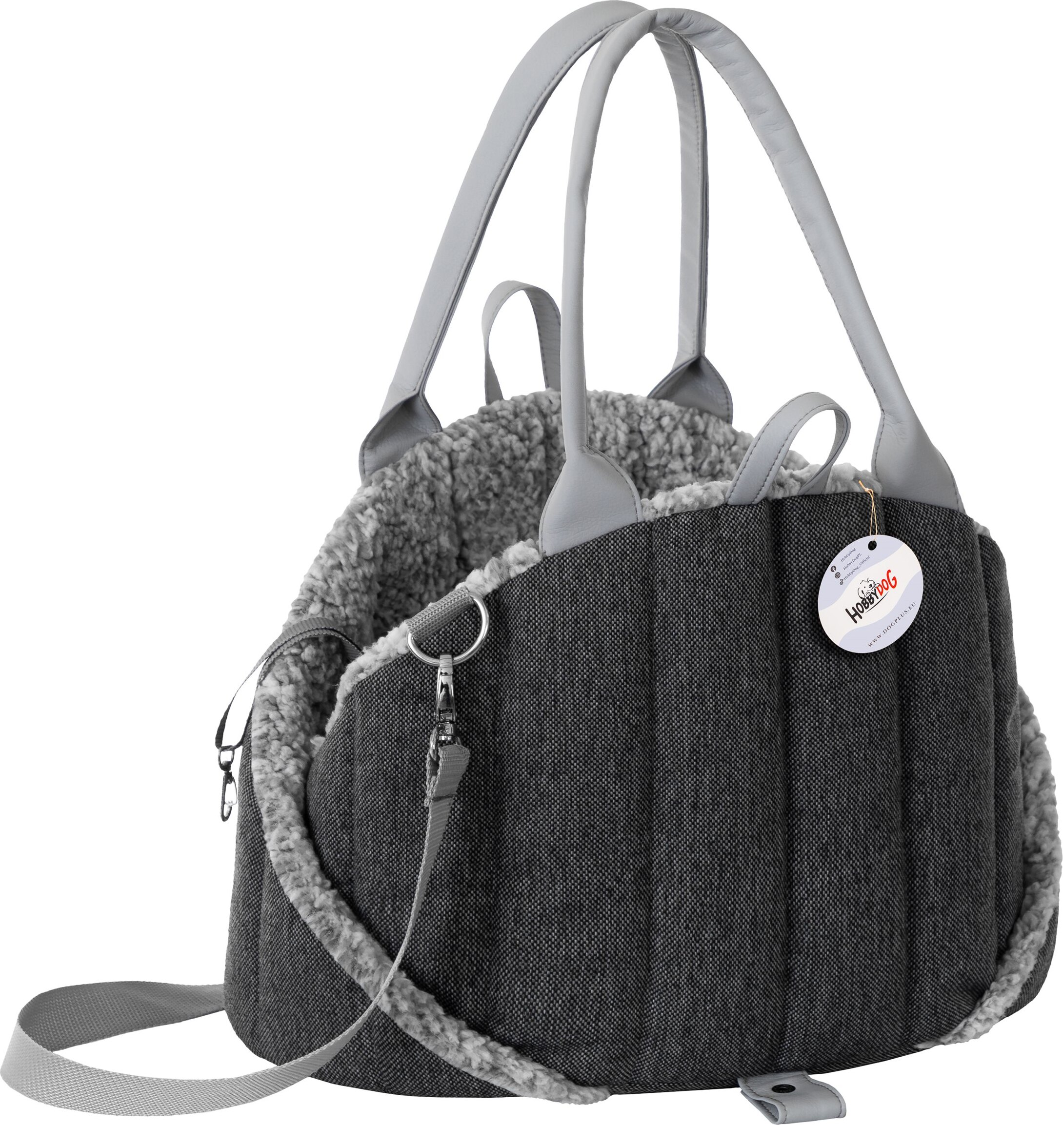 TexCorp Hundetasche, Tragetuch, Tragetasche, Haustier, Transporttasche, Höhenverstellbar, Hundezubehör, Transportbox, Reise, 38x24x28 cm, Schwarz Inari R1 SSRCZA7