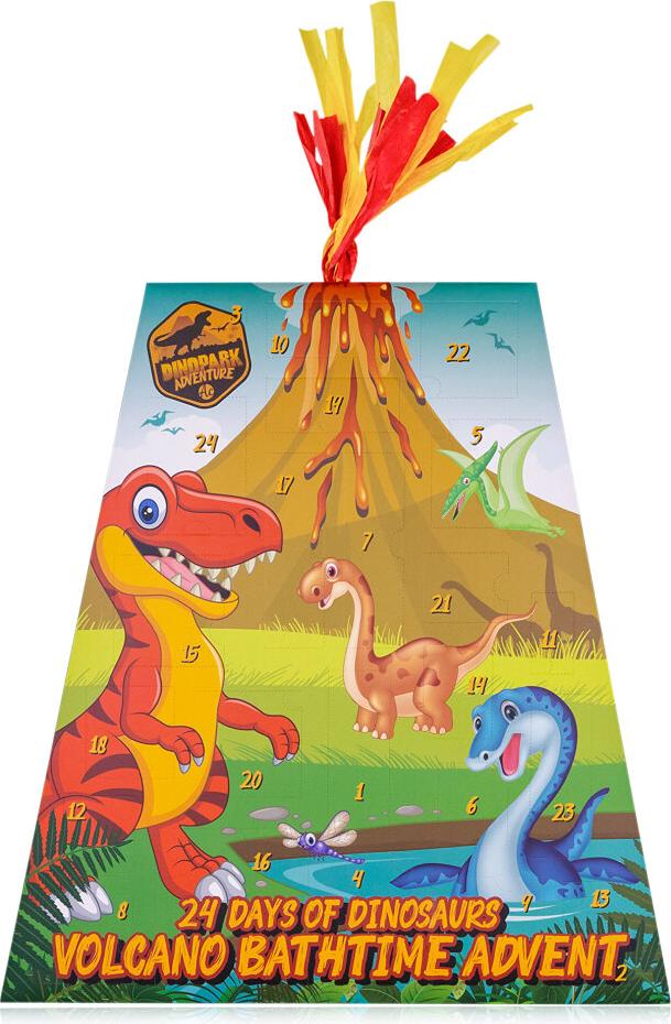 accentra Dino Adventný kalendár 2025 24 produktov starostlivosti Dino Surprises Volcano