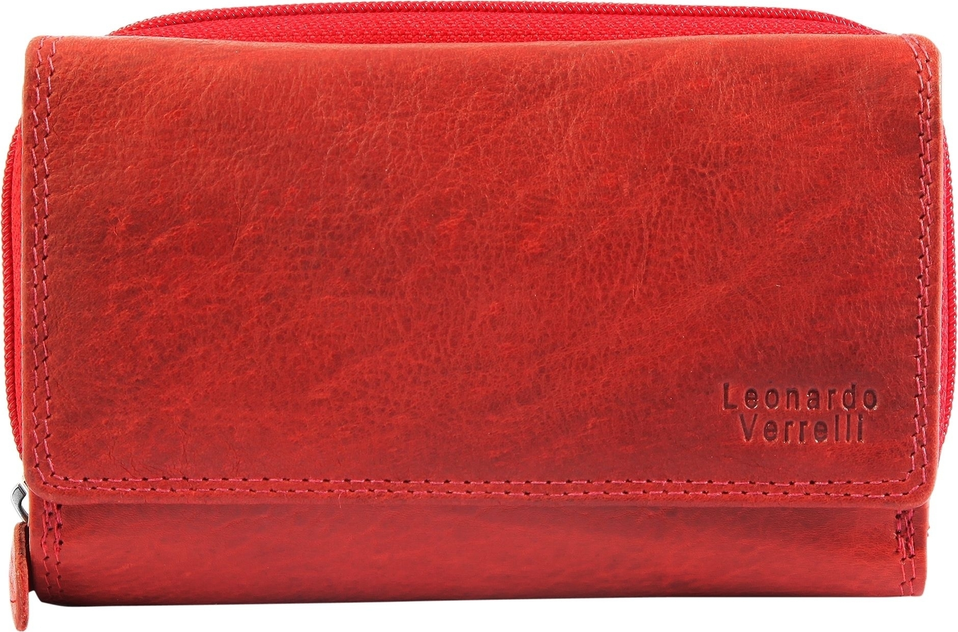 Leonardo Verrelli Damen Geldbörse aus Echtleder mit RFID-Schutz