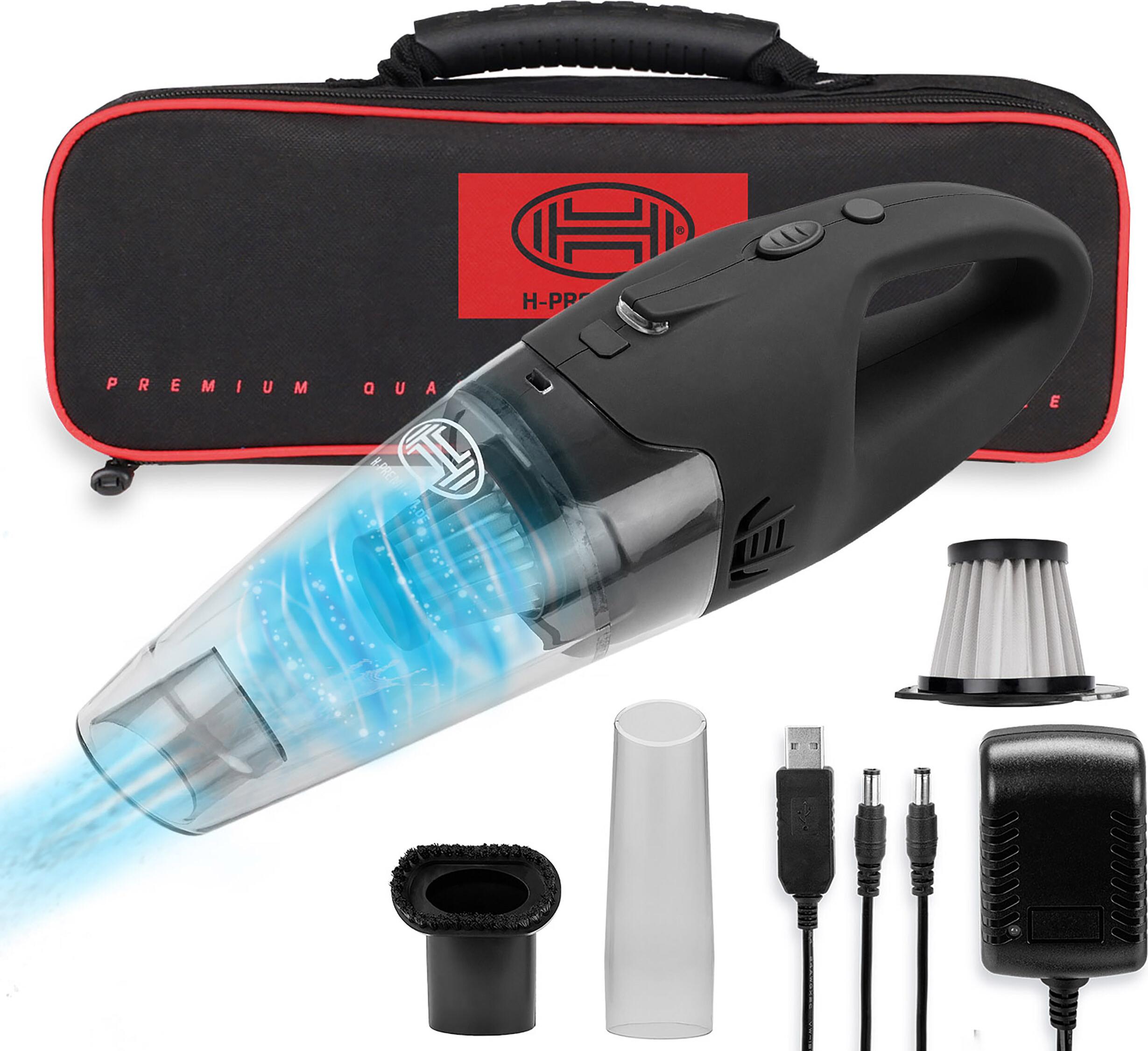 HEYNER® Akumulátorový vysávač Vysávač do auta Ručný vysávač Stolný bezvreckový vysávač s HEPA filtrom