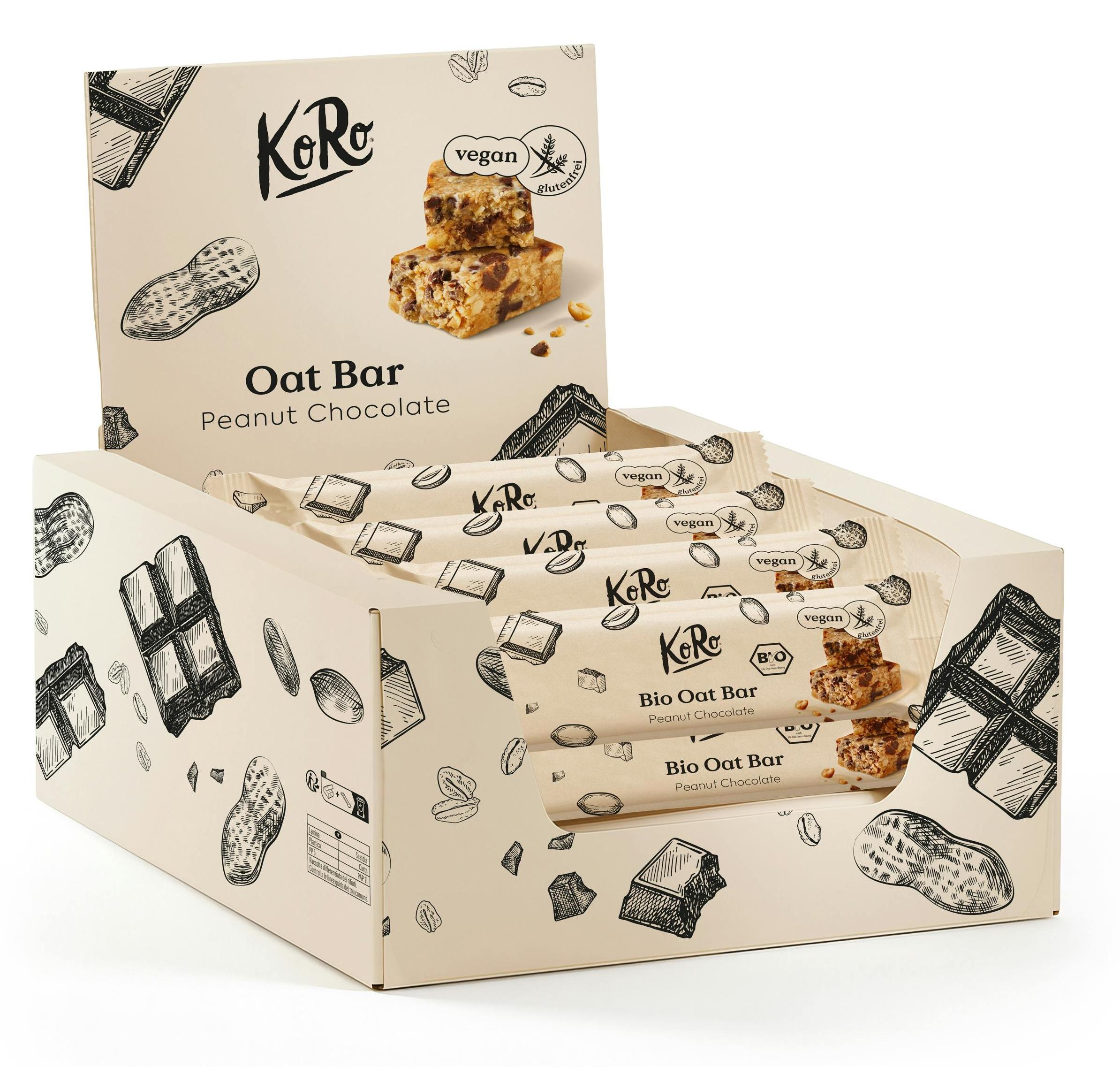 KoRo I Oat Bar Peanut Chocolate 15 x 60 g Msliriegel