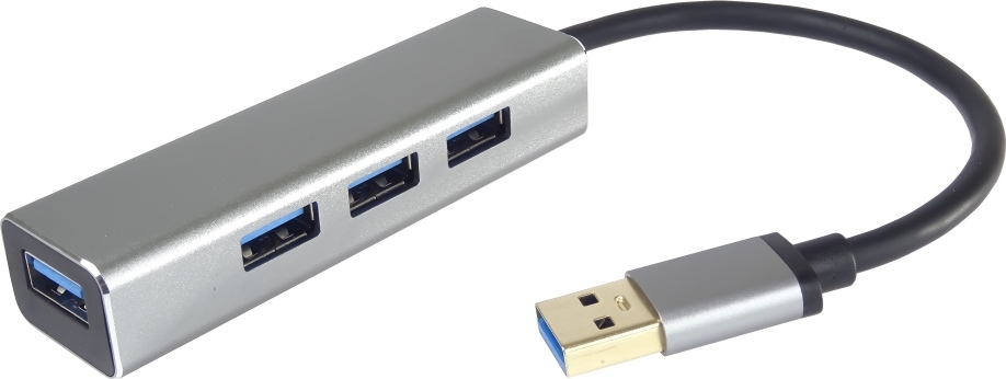 PremiumCord USB 3.0 Superspeed HUB 4-portový